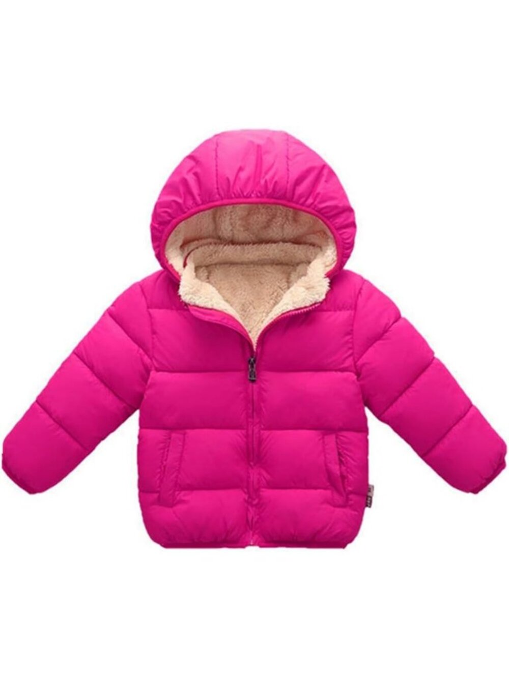 Unisex Toddler Winter Puffer Coat 6M-6T | Hooded, Wind-Resistant, Fleece Lined